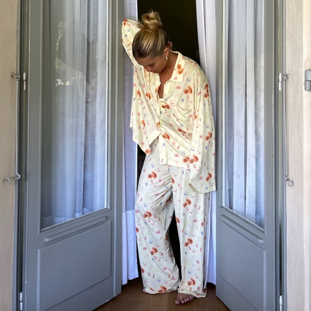 Djerf Avenue Go Slow Pajamas Fruit
